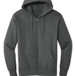 View image 2 of District Perfect Weight Fleece Full-Zip Hoodie DT1103