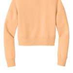 View image 3 of District Women's Perfect Weight Fleece Cropped Crew DT1105