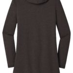 View image 3 of District Women's Perfect Tri Hooded Cardigan. DT156