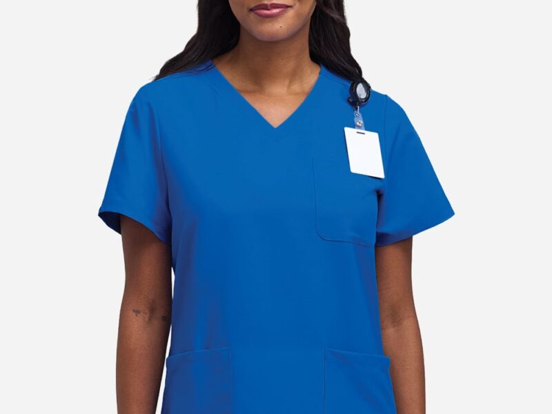 Hanes Women's V-Neck 3 Pocket Scrub Top