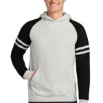 View image 1 of Jerzees Unisex NuBlend Varsity Colorblock Hooded Sweatshirt 97C