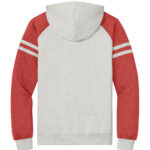 View image 3 of Jerzees Unisex NuBlend Varsity Colorblock Hooded Sweatshirt 97C