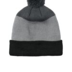 View image 1 of Port Authority Cozy Striped Pom Beanie C979