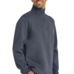 View image 1 of Port Authority Slub Fleece 1/4-Zip Pullover. F295