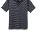 View image 2 of DISCONTINUED Port Authority Fine Stripe Performance Polo. K558