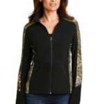 View image 1 of DISCONTINUED Port Authority Ladies Camouflage Microfleece Full-Zip Jacket. L230C