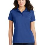 View image 1 of DISCONTINUED Port Authority Ladies Poly-Charcoal Blend Pique Polo. L497