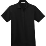 View image 2 of DISCONTINUED Port Authority Ladies Poly-Charcoal Blend Pique Polo. L497