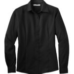 View image 2 of Port Authority Ladies Non-Iron Twill Shirt. L638