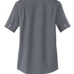 View image 3 of Port Authority Women's Short Sleeve SuperPro Oxford Shirt. L659