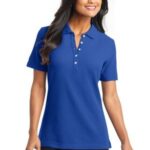 View image 1 of DISCONTINUED Port Authority Ladies EZCotton Pique Polo. L800
