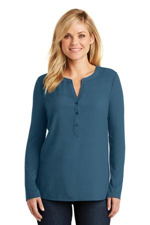 DISCONTINUED Port Authority Women's Concept Henley Tunic. LK5432