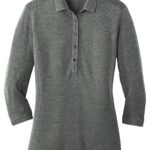 View image 2 of DISCONTINUED Port Authority Ladies Coastal Cotton Blend Polo. LK581
