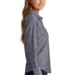 View image 1 of Port Authority Women's Slub Chambray Shirt. LW380