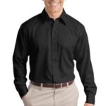 View image 1 of Port Authority Tall Non-Iron Twill Shirt. TLS638
