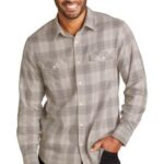 View image 1 of DISCONTINUED Port Authority Long Sleeve Ombre Plaid Shirt W672