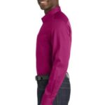 View image 1 of Port Authority Long Sleeve SuperPro React Twill Shirt. W808