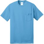 View image 2 of Port & Co Tall Core Blend Pocket Tee. PC55PT