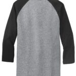 View image 3 of Port & Co Core Blend 3/4-Sleeve Raglan Tee. PC55RS