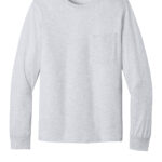 View image 2 of Port & Co Long Sleeve Essential Pocket Tee. PC61LSP