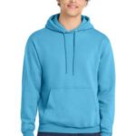 View image 1 of Port & Co Core Fleece Pullover Hooded Sweatshirt. PC78H