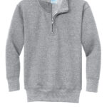 View image 2 of Port & Co Youth Core Fleece 1/4-Zip Pullover Sweatshirt PC78YQ