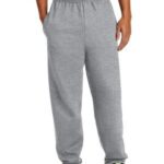 View image 1 of Port & Co Essential Fleece Sweatpant with Pockets. PC90P
